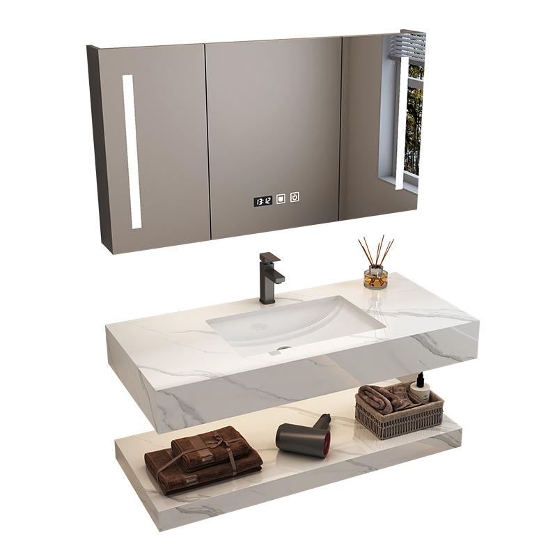 Home Bathroom Vanity Combo - Vintage-Schränke, Trennwände, Schminktische mit Beleuchtung, Badezimmerschränke,