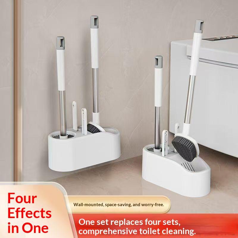 Plunger Toilet - 1 Stück/Set 4-in-1-Multifunktions-Toilettenbürsten-Set für die Badezimmerreinigung