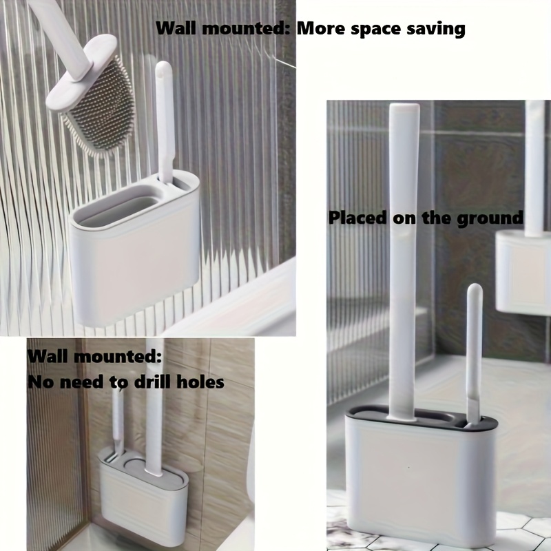 Wandmontierte Toilettenbürste, – Home Bathroom Organizer Bewertung und Preis