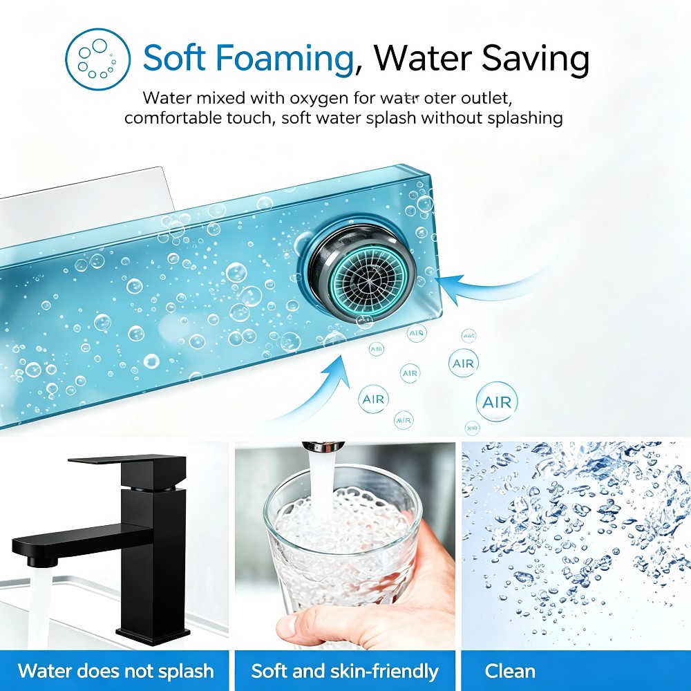 ABS Schwarzer Universeller Meh – Basin Mixer Tap Bewertung und Preis